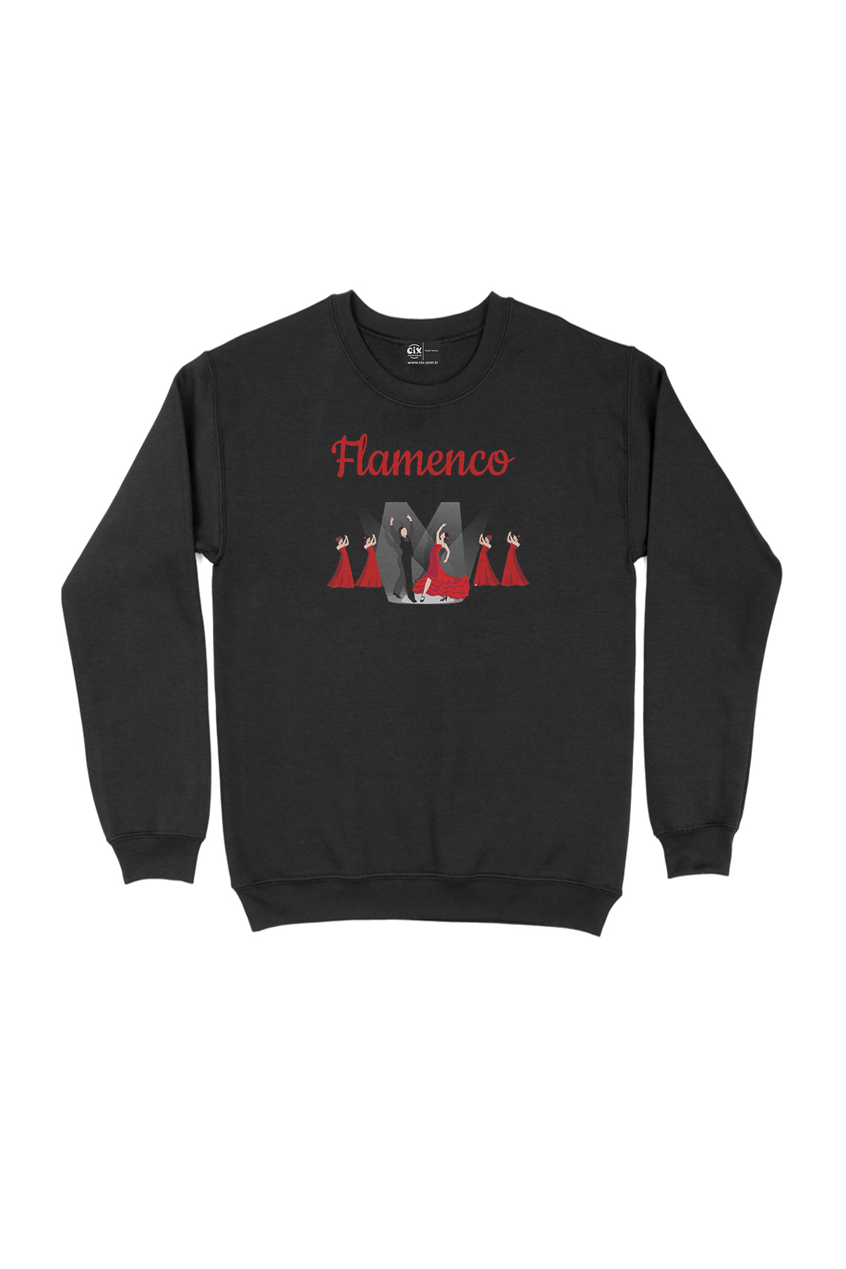 Sevilya Flemenko Dans Siyah Sweatshirt
