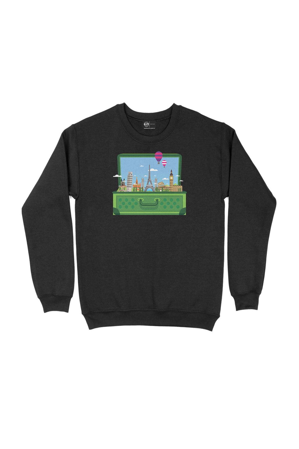 Seyahat Çantası Siyah Sweatshirt