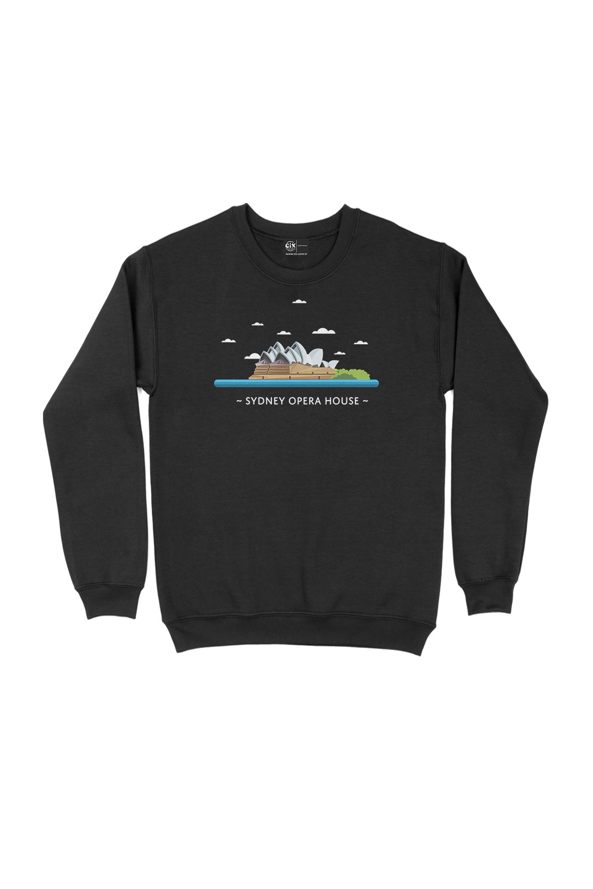 Sidney Opera Binası Siyah Sweatshirt