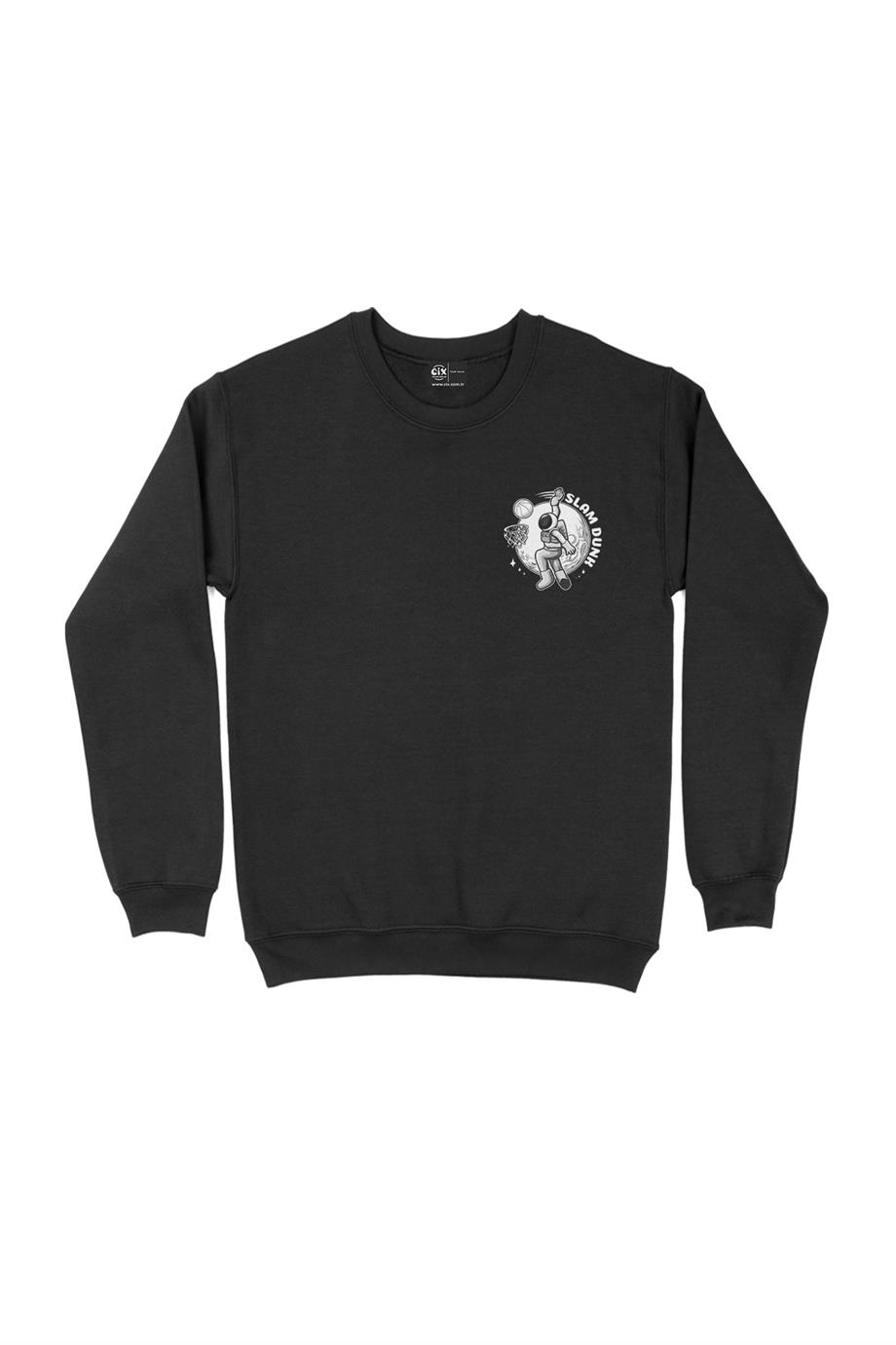 Slam Dunk Basketbolcu Astronot Cep Tasarım Baskılı Sweatshirt Slam Dunk Basketbolcu Astronot Cep Tasarım Baskılı Sweatshirt - Ücretsiz Kargo