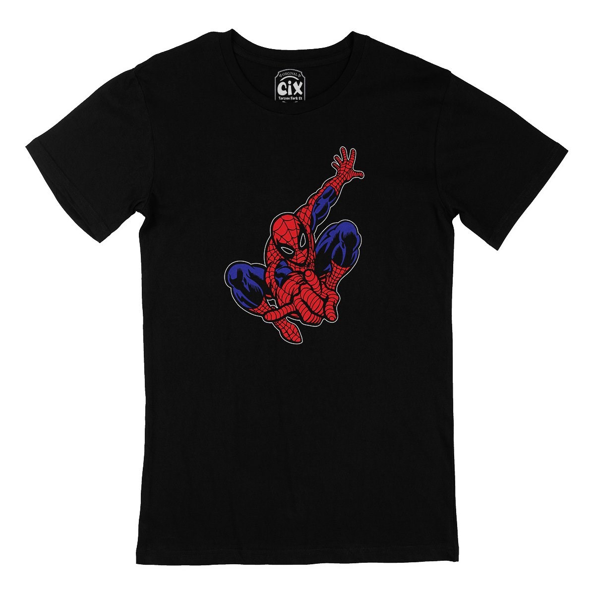 Spiderman Siyah Tişört