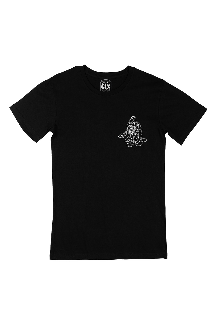 Star Wars Vader Cep Logo Tasarımlı Siyah Tişört
