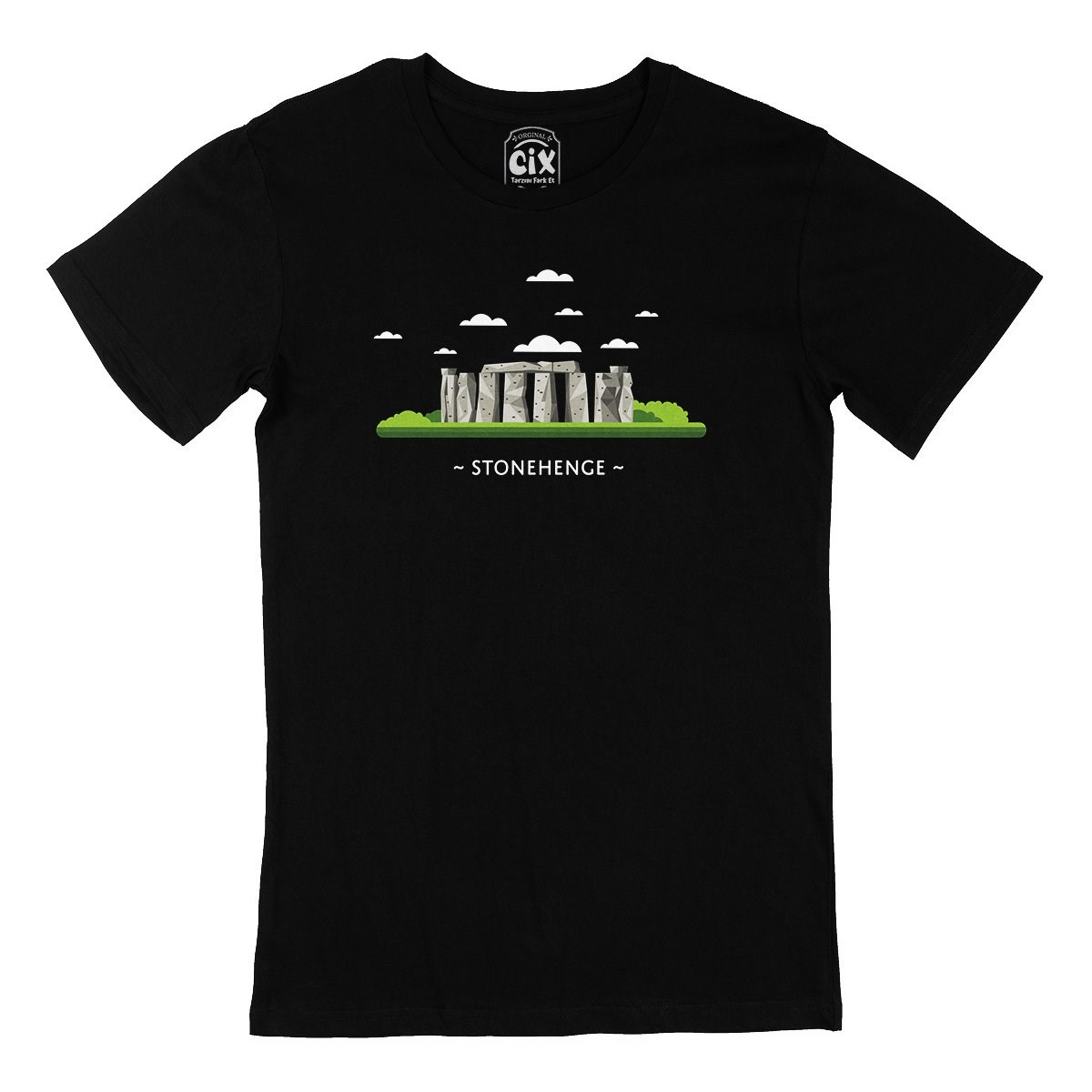 Stonehenge Siyah Tişört