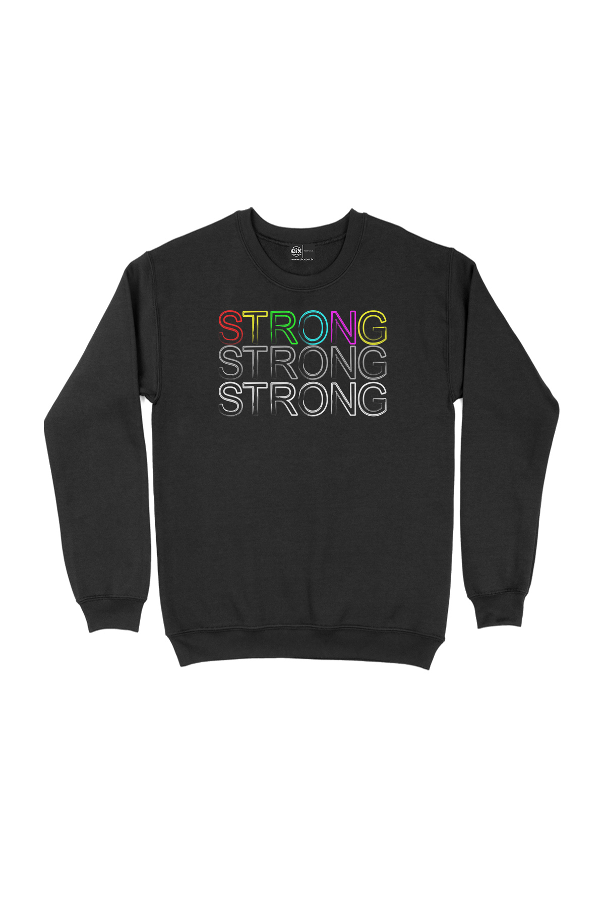 Strong Güçlü Siyah Sweatshirt