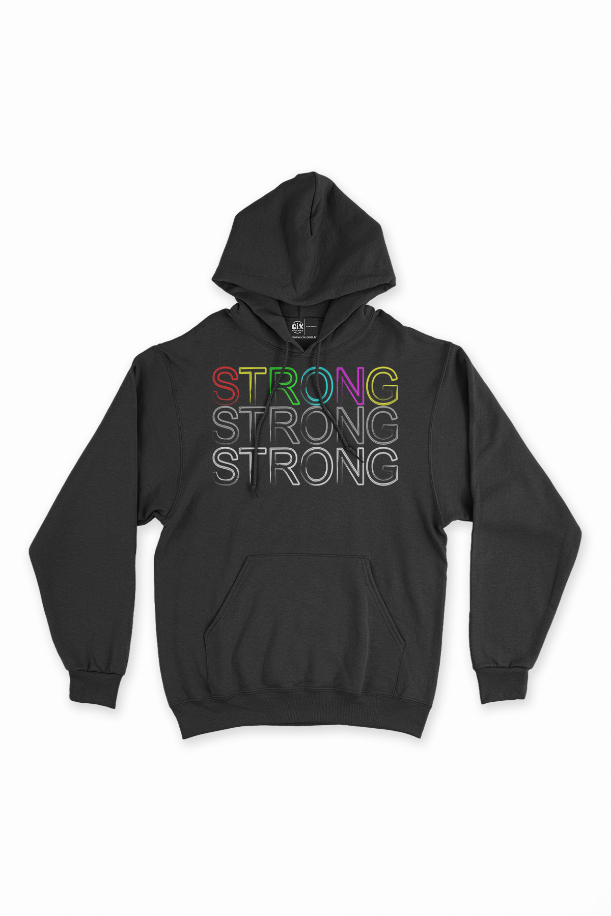 Strong Güçlü Siyah Sweatshirt Hoodie