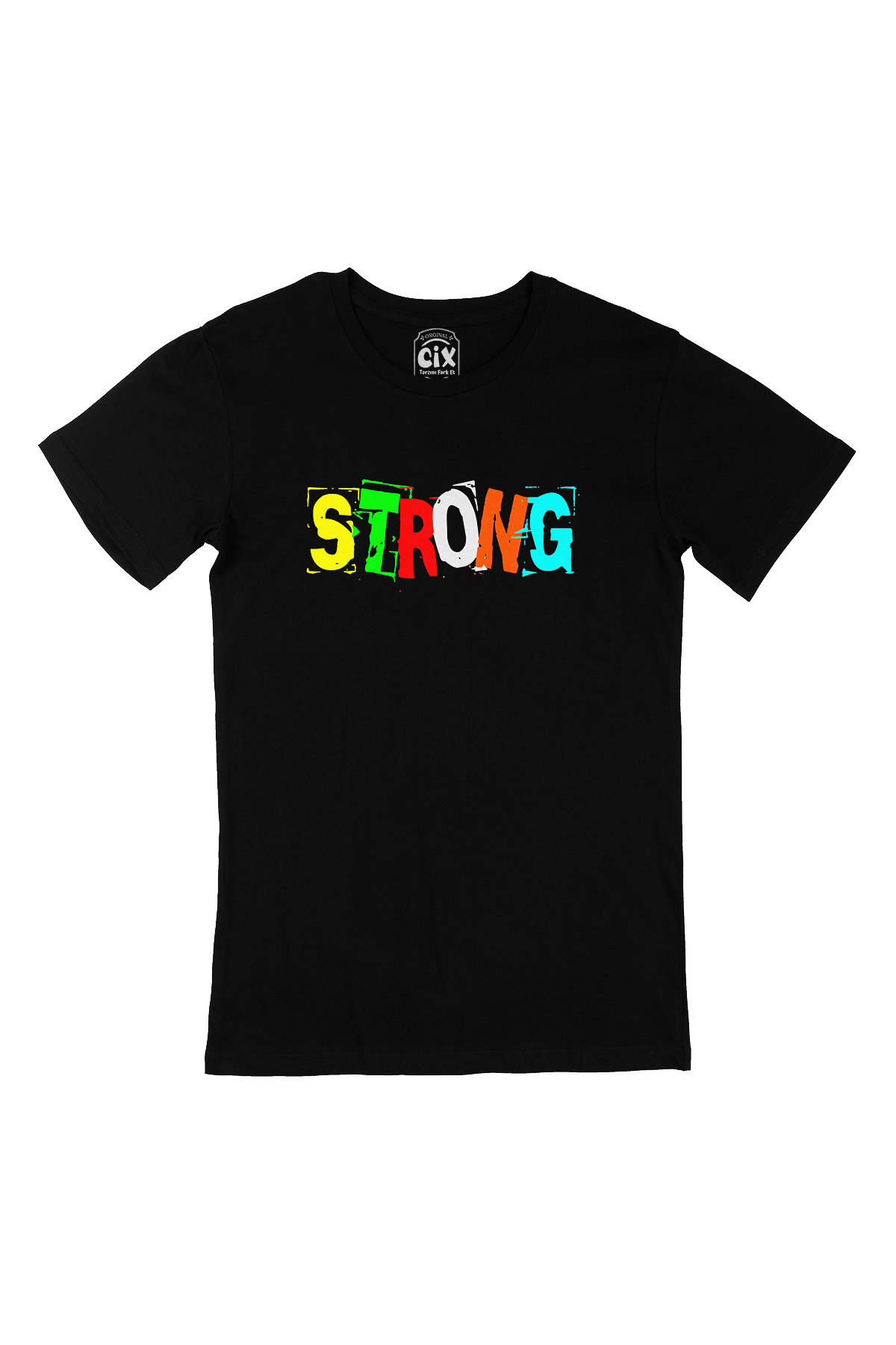 Strong Tasarım Siyah Tişört