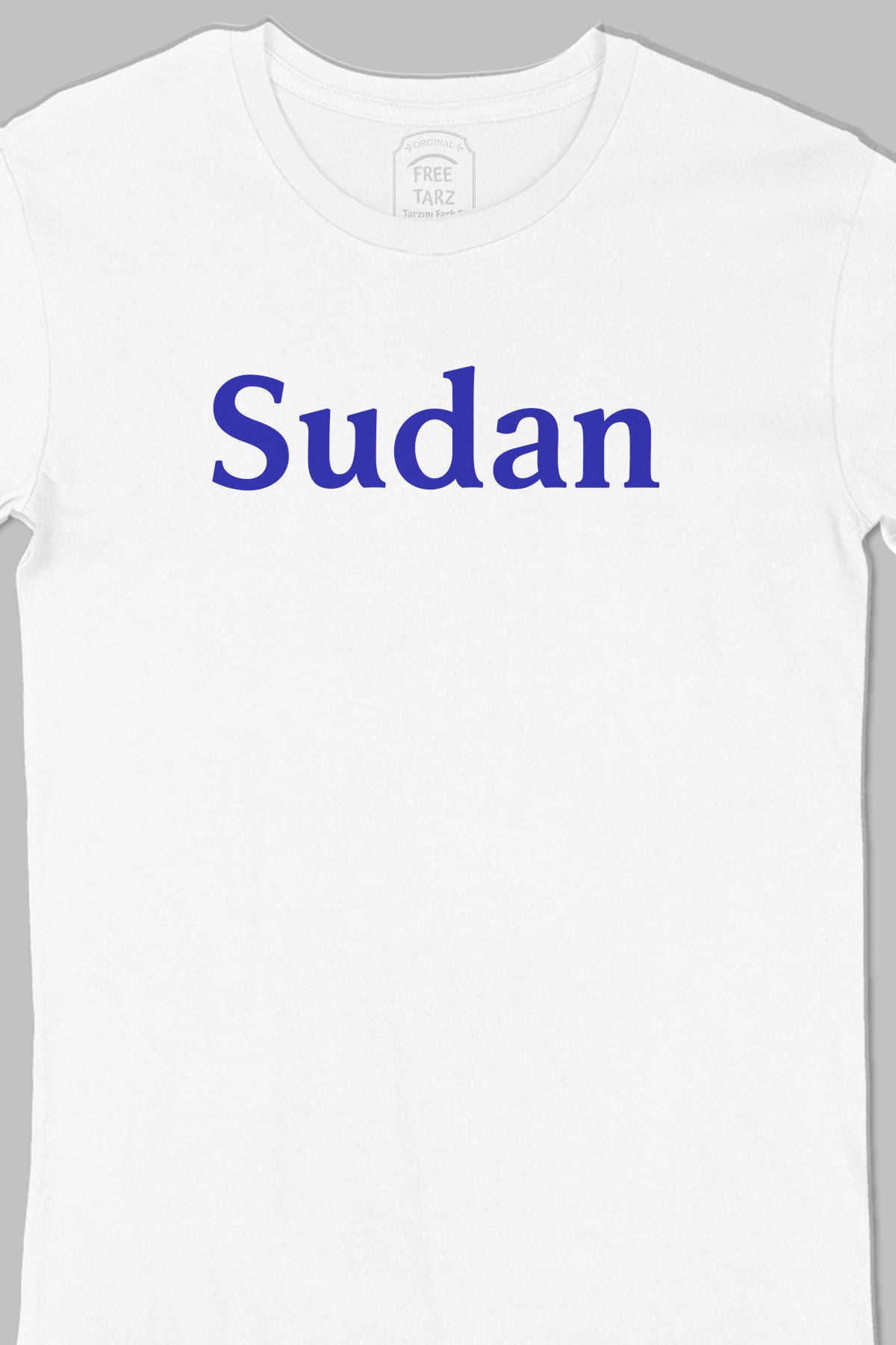 Sudan Büyük Baskılı Beyaz Tişört Sudan Büyük Baskılı Beyaz Tişört - Ücretsiz Kargo