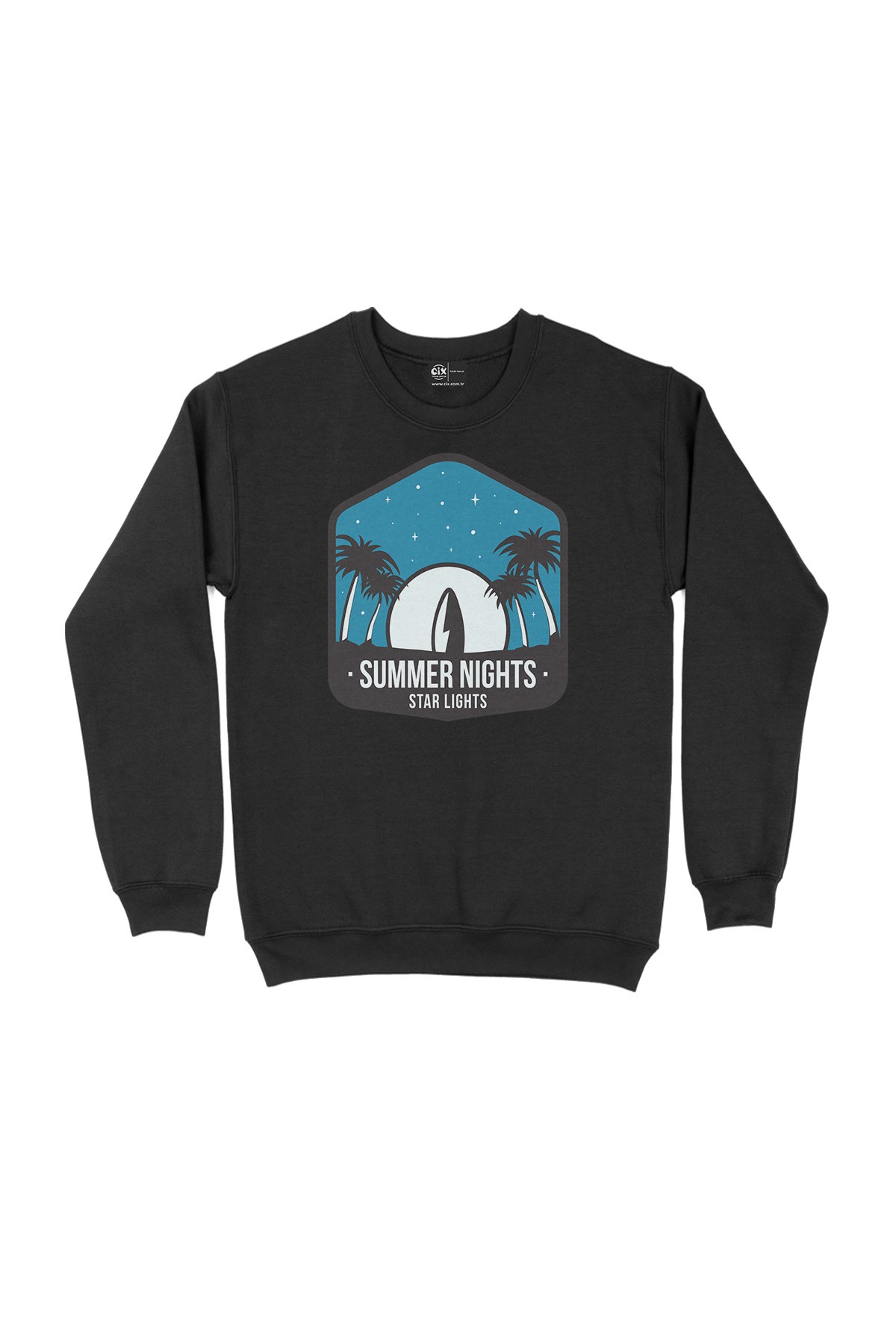 Summer Nights Siyah Sweatshirt