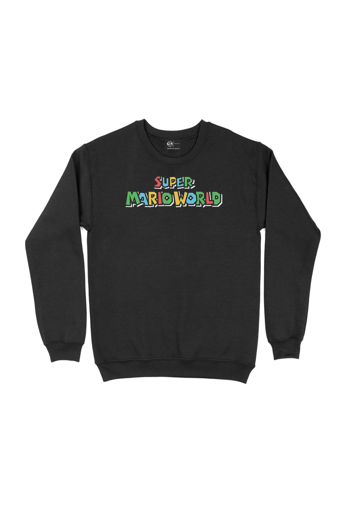 Super Mario World Siyah Sweatshirt