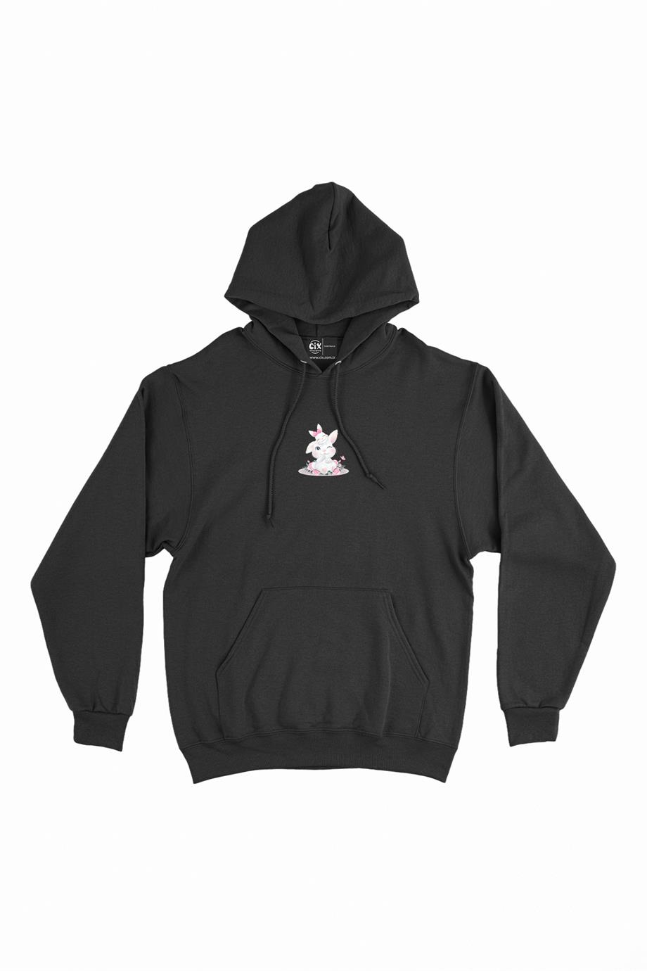 Tavçan Minimal Kapşonlu Sweatshirt Hoodie Tavçan Minimal Kapşonlu Sweatshirt Hoodie - Ücretsiz Kargo