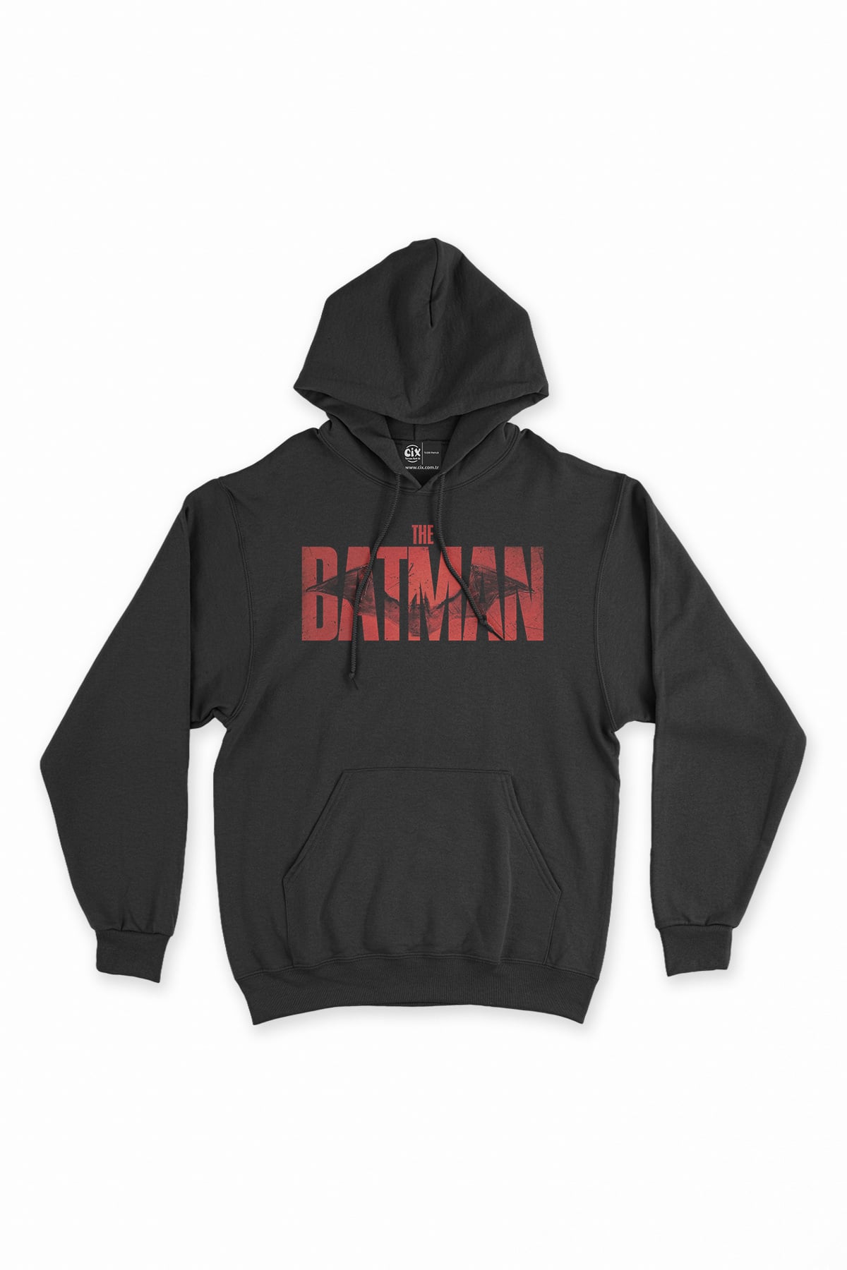 The Batman Baskılı Siyah Sweatshirt Hoodie