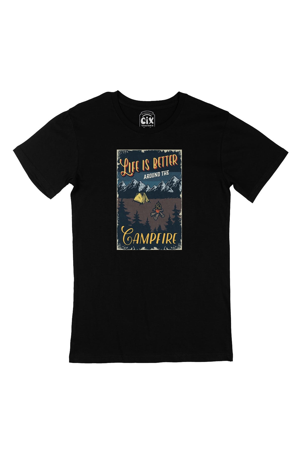 The Campfire Siyah Tişört