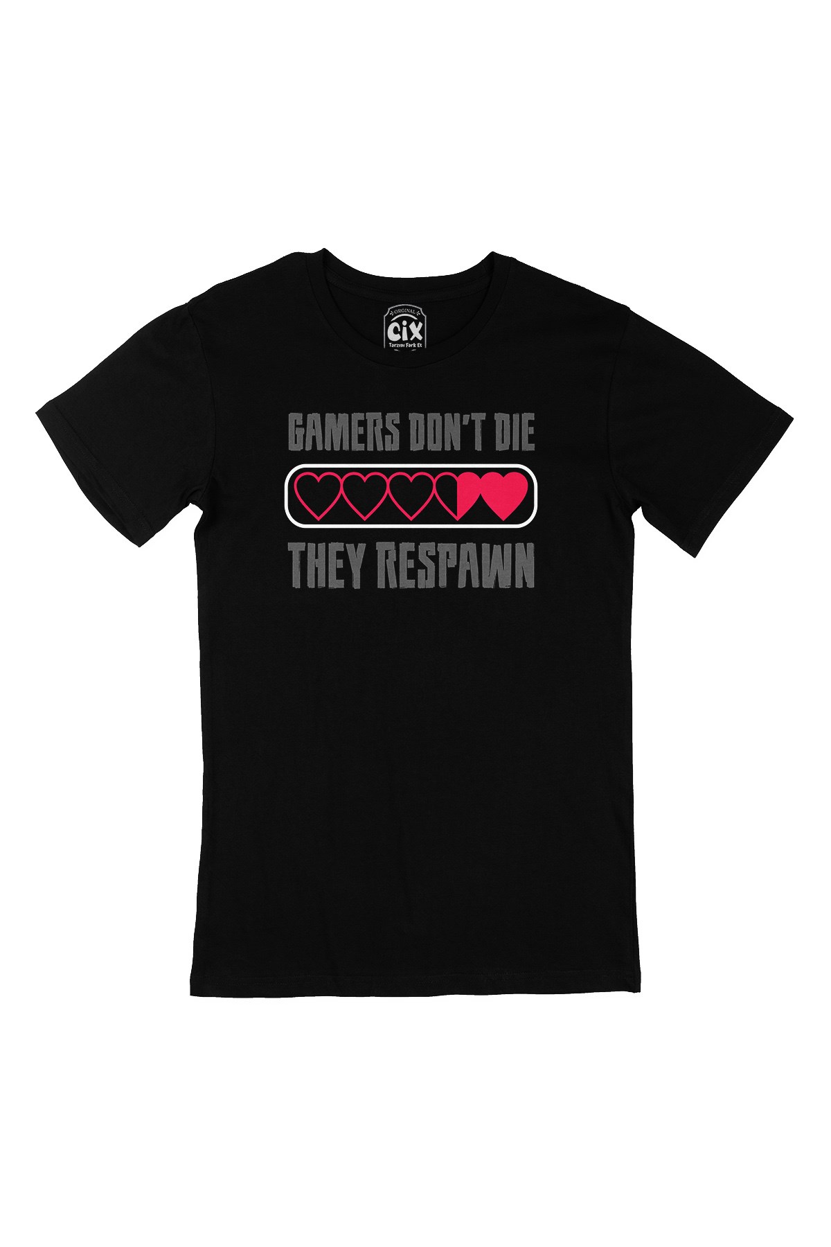They Respawn Siyah Tişört