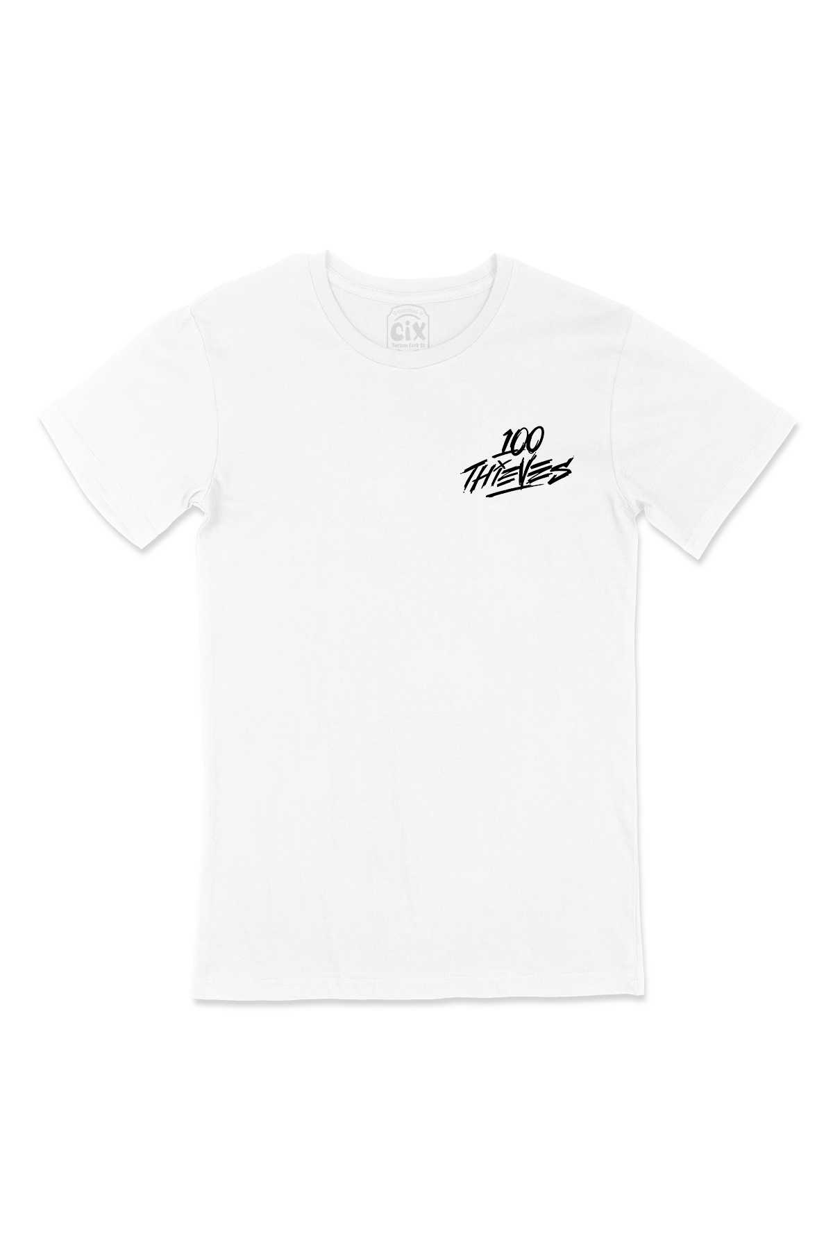 Thieves 100 Cep Logo Tasarımlı Beyaz Tişört