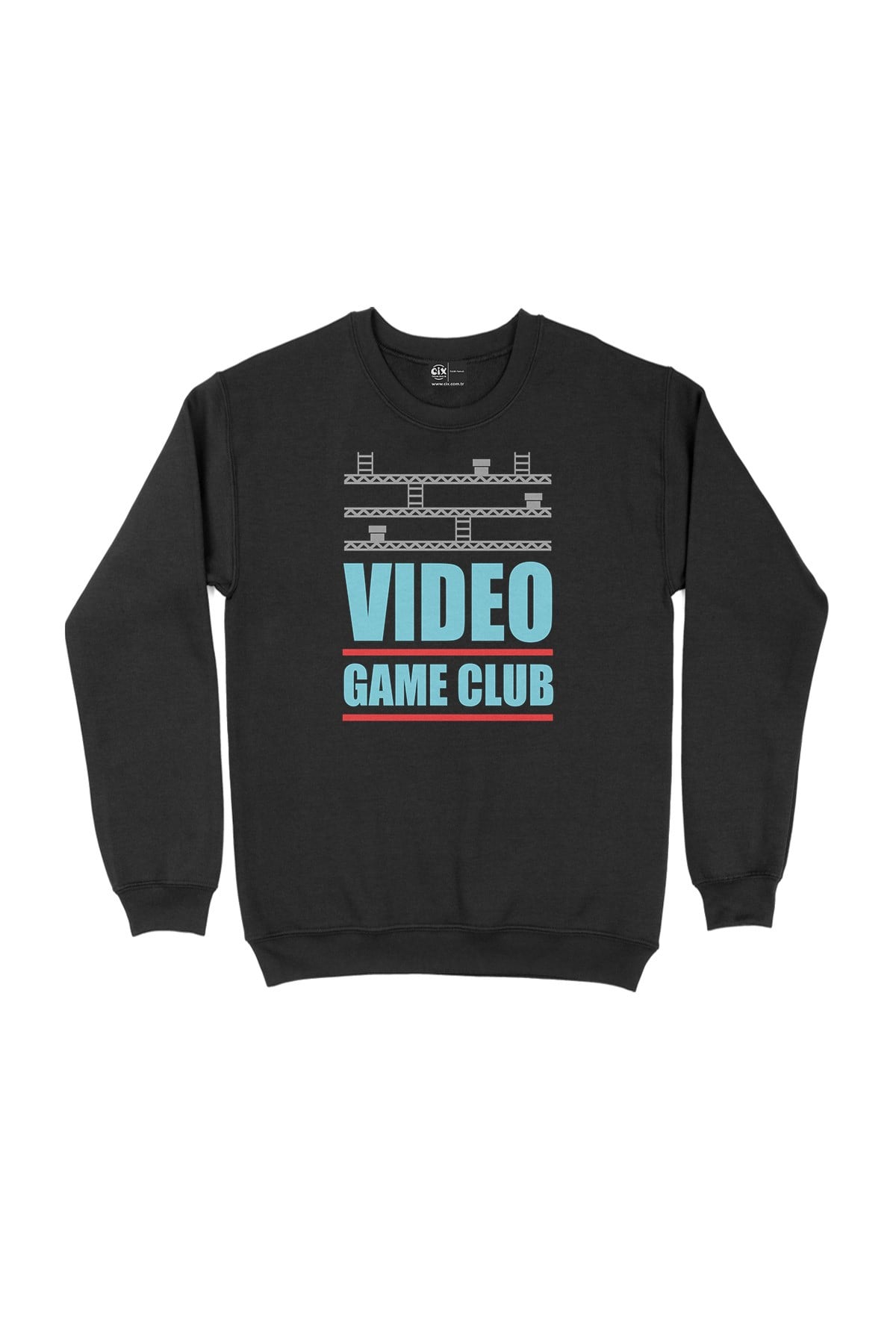 Turkuaz Video Game Club Siyah Sweatshirt