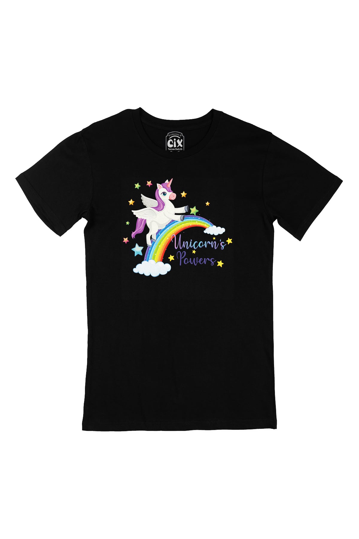 Unicorn Power Siyah Tişört