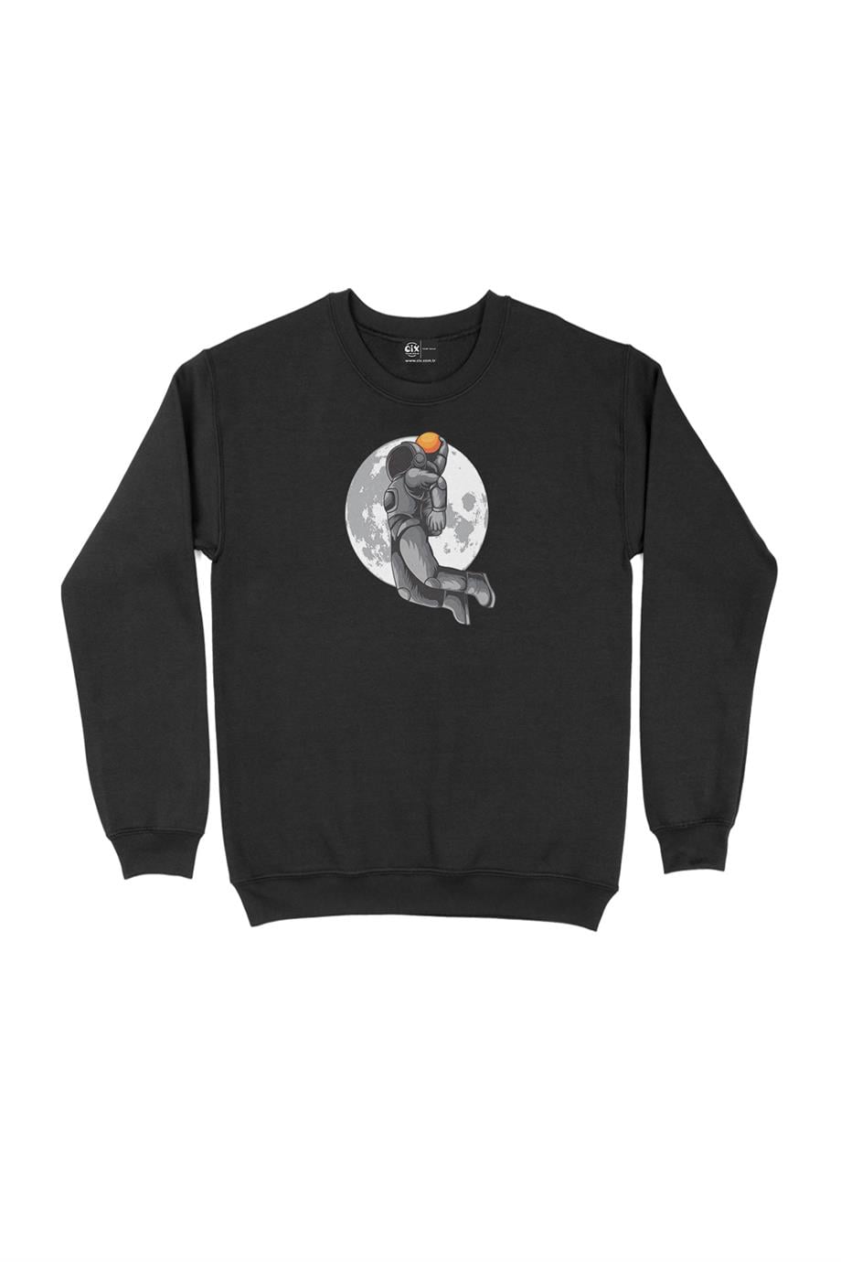 Uzaylı Astronot Basketbolcu Sweatshirt Uzaylı Astronot Basketbolcu Sweatshirt - Ücretsiz Kargo