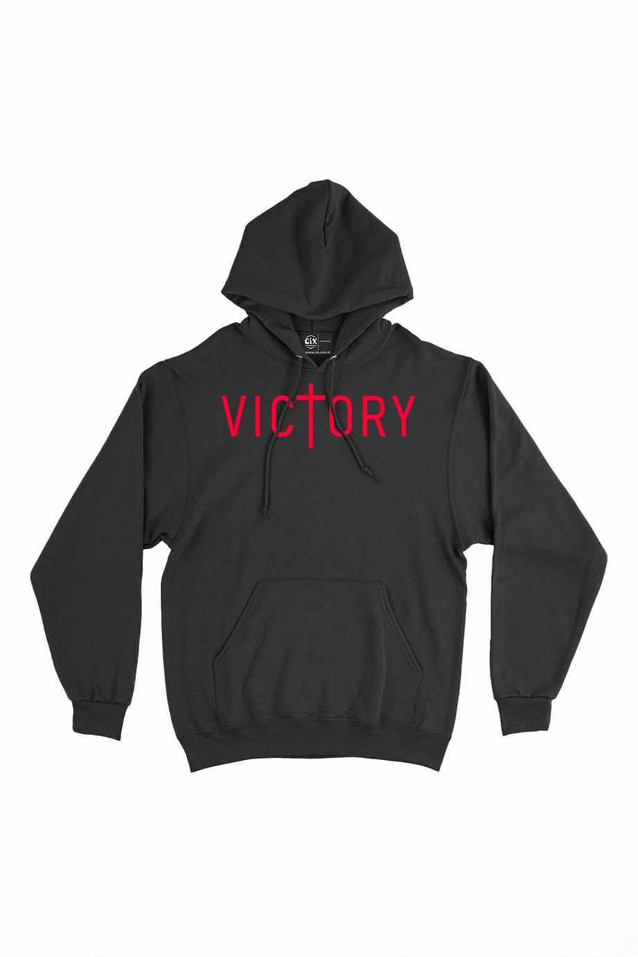 Victory Zafer Kapşonlu Sweatshirt Hoodie Victory Zafer Kapşonlu Sweatshirt Hoodie - Ücretsiz Kargo