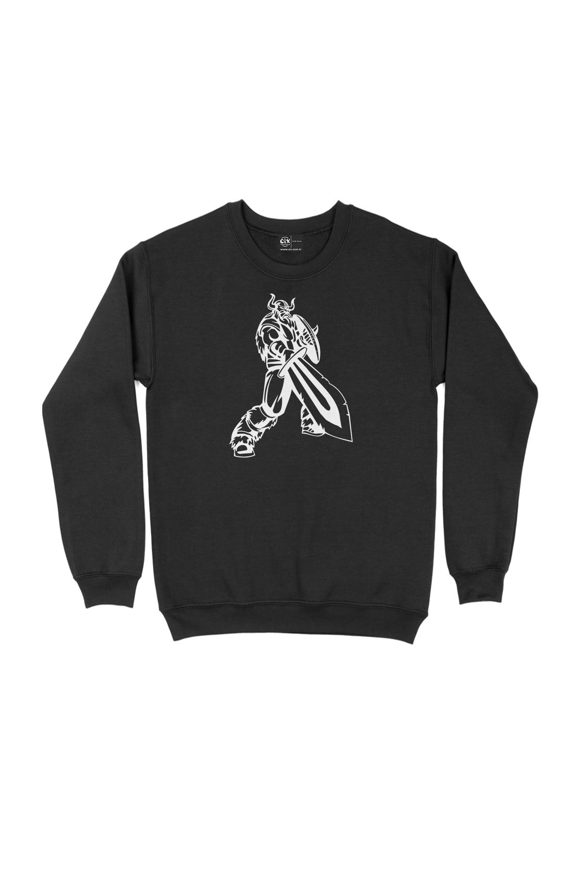 Viking Kılınç ve Kalkan Siyah Sweatshirt