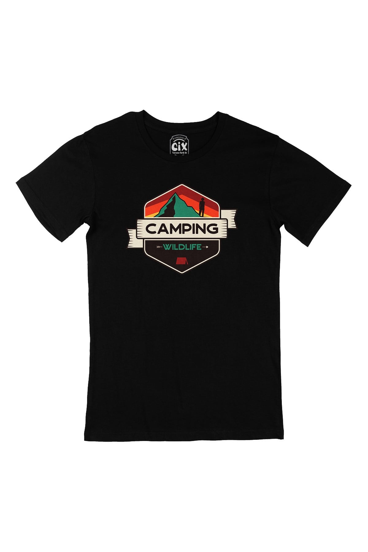 Wild Life Camping Siyah Tişört