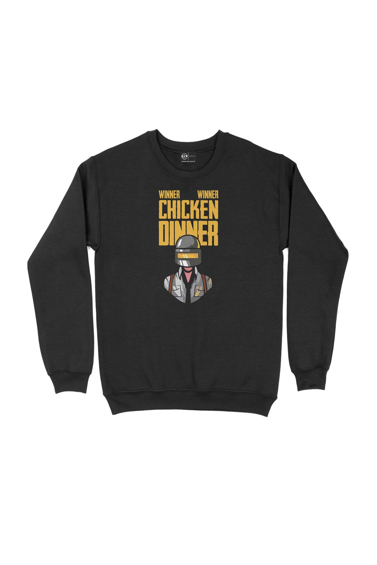 Winner Winner Chicken Dinner Siyah Sweatshirt