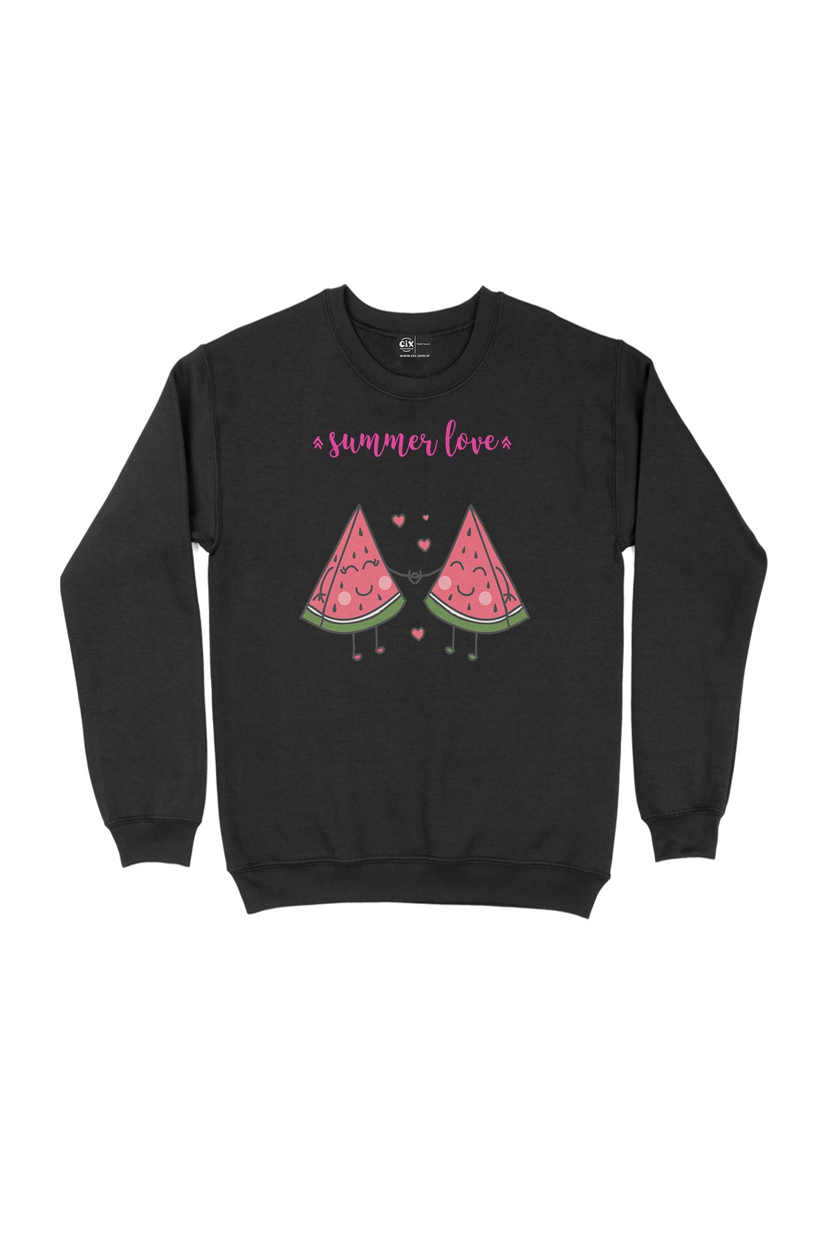 Yaz Aşkı Siyah Sweatshirt