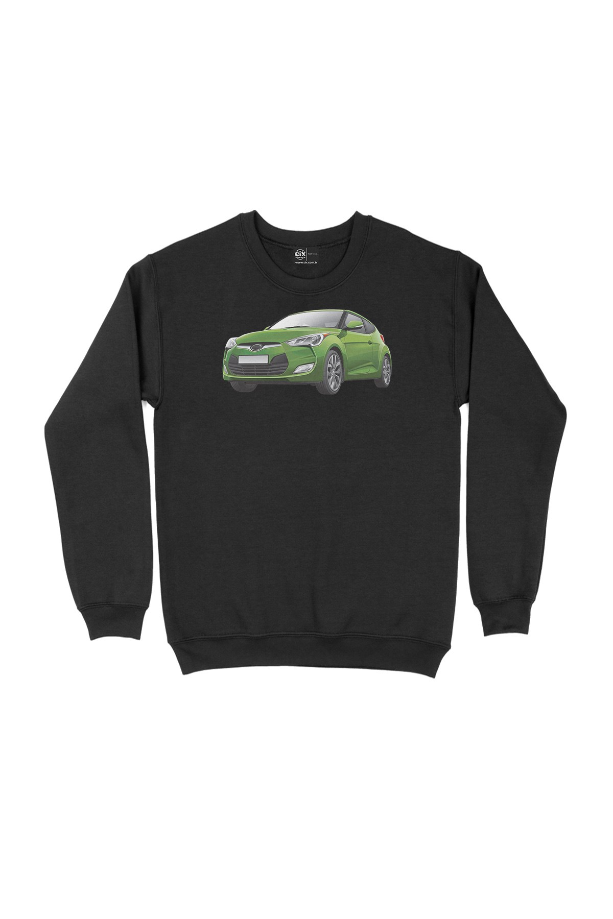 Yeşil Cupe Araba Siyah Sweatshirt