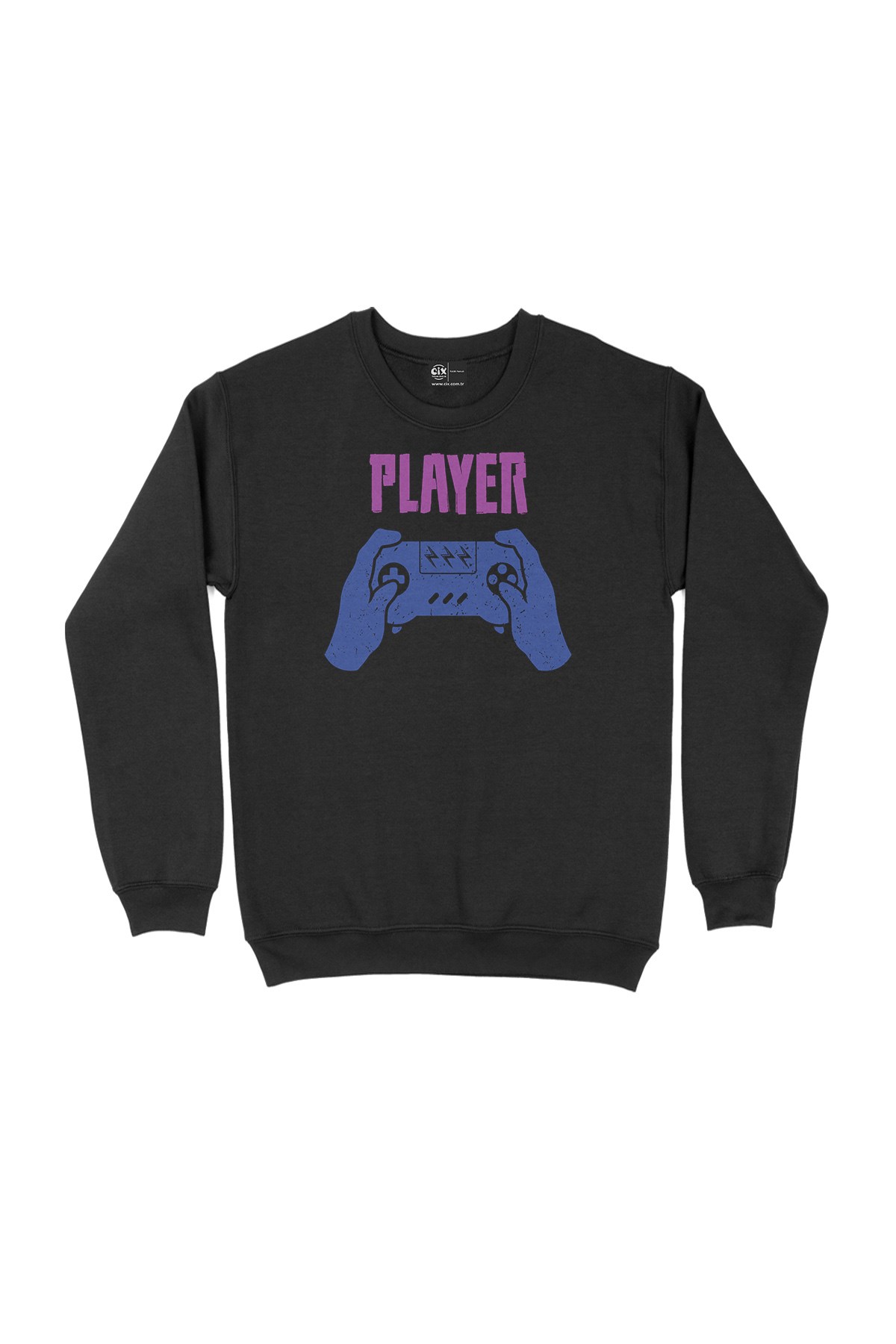Yeşil Player One  Siyah Sweatshirt
