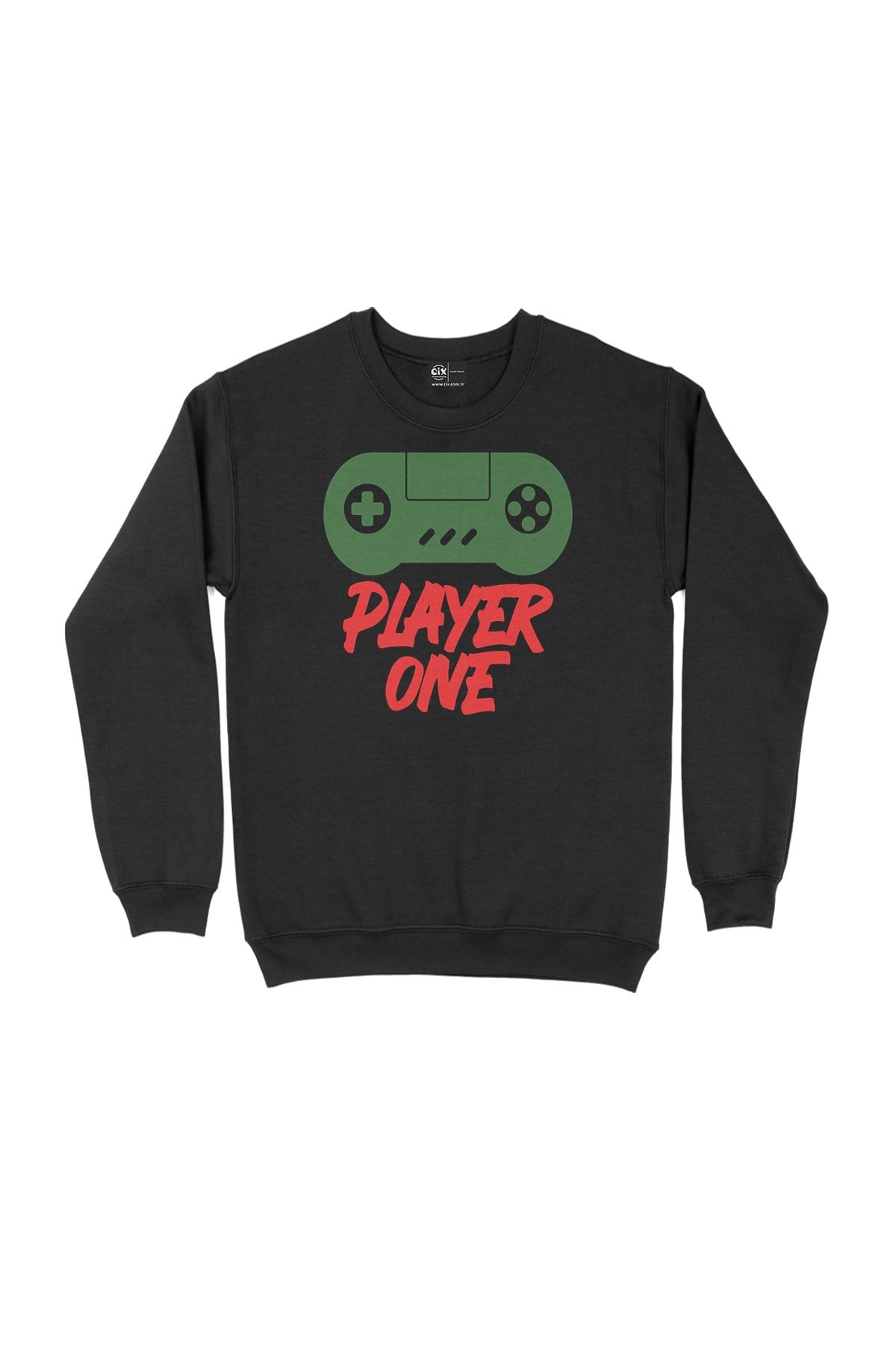 Yeşil Player Siyah Sweatshirt