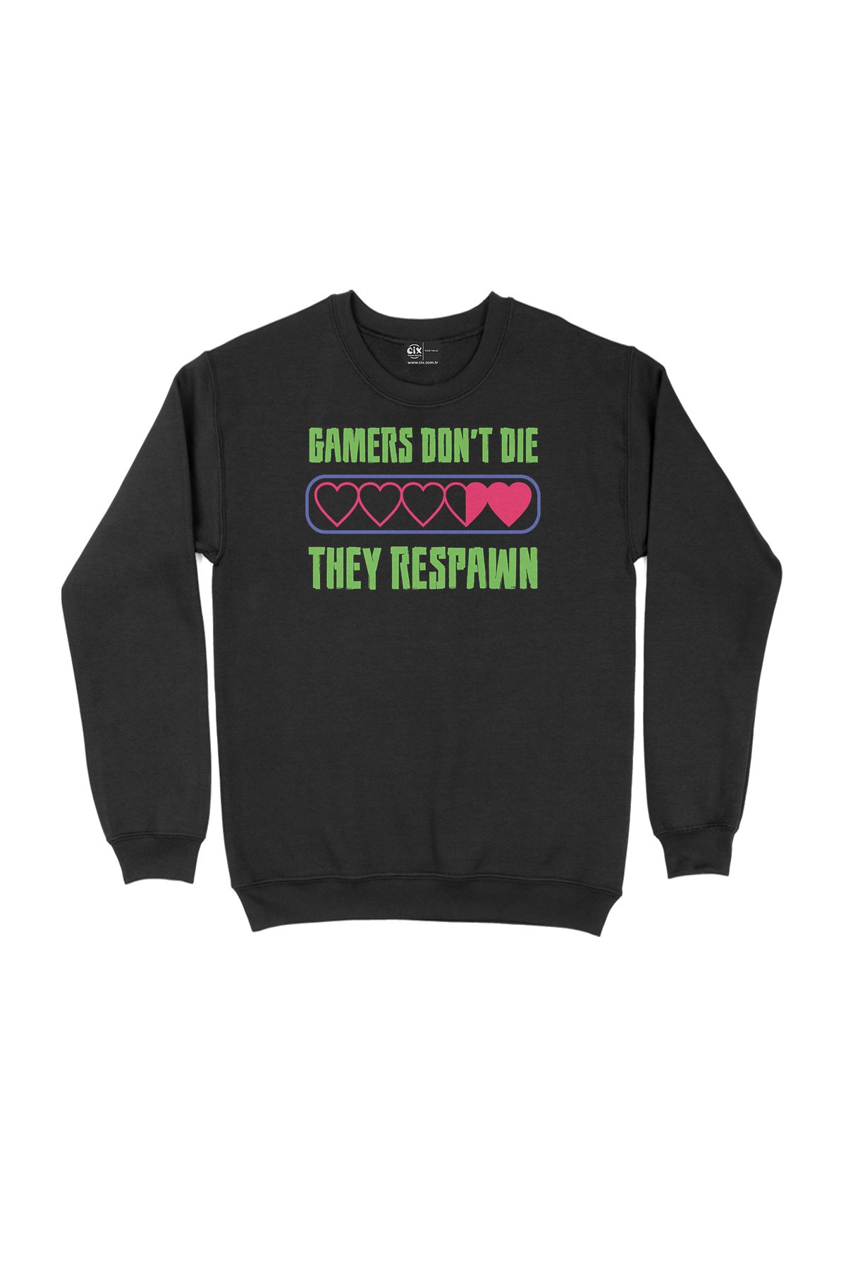 Yeşil They Respawn Siyah Sweatshirt