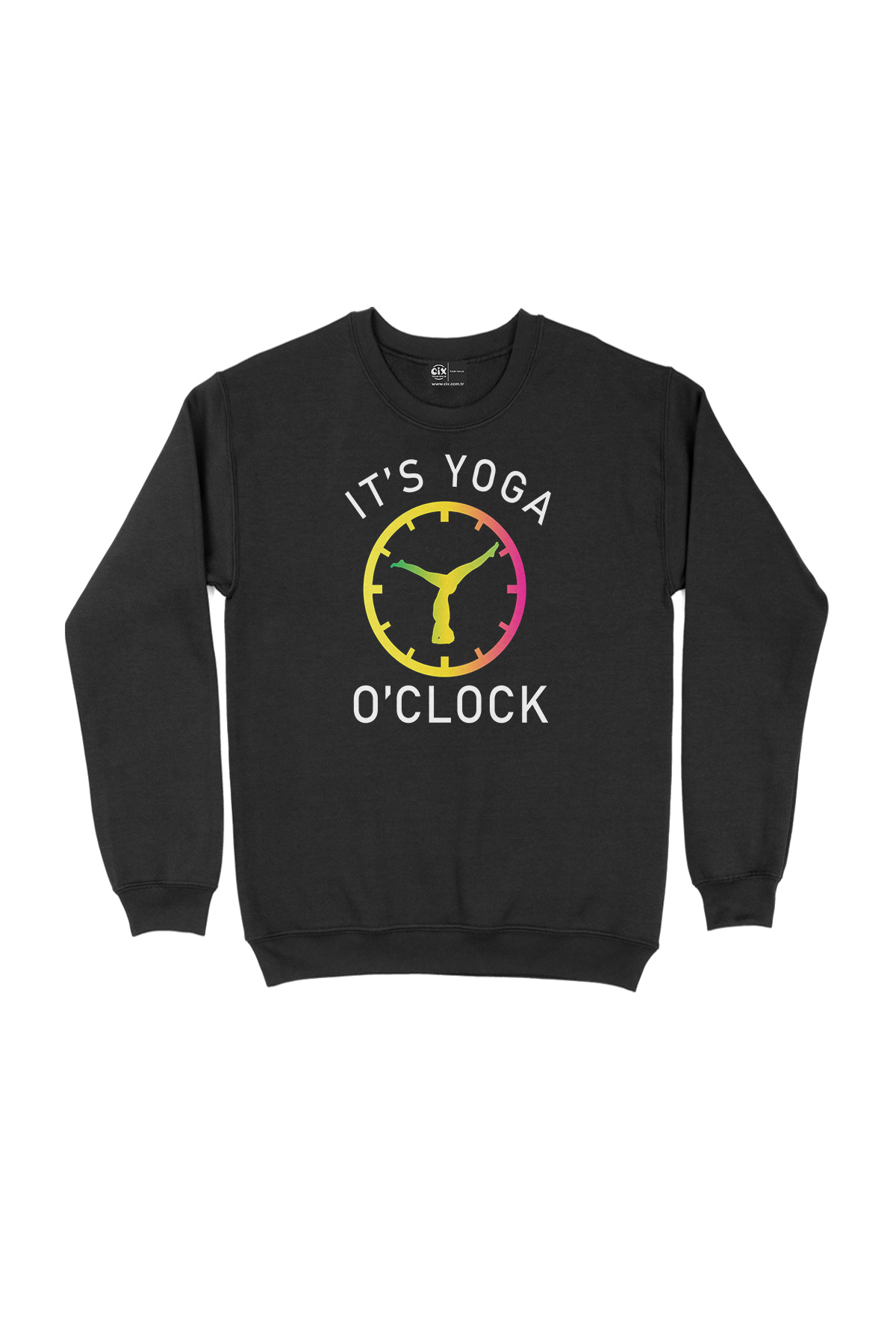 Yoga Zamanı Siyah Sweatshirt