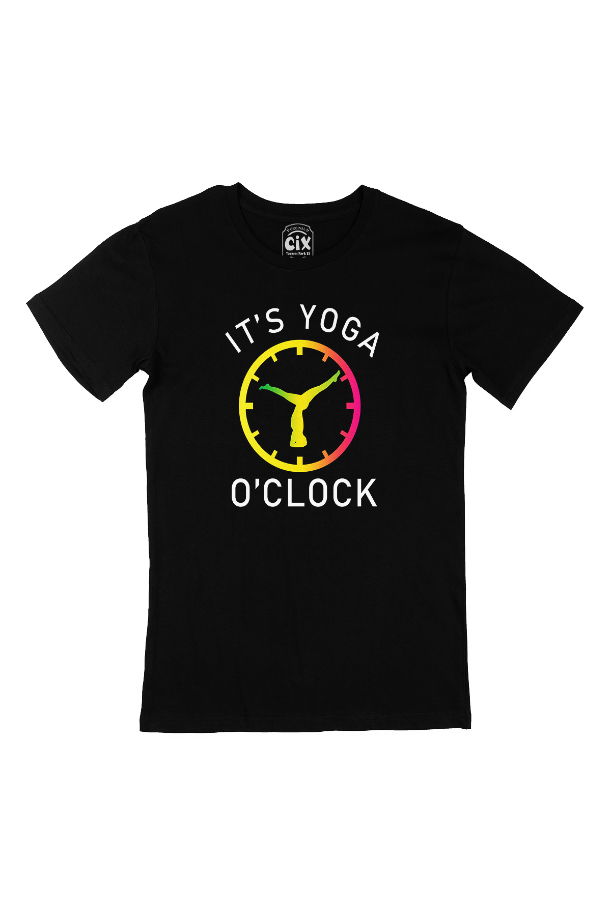 Yoga Zamanı Siyah Tişört