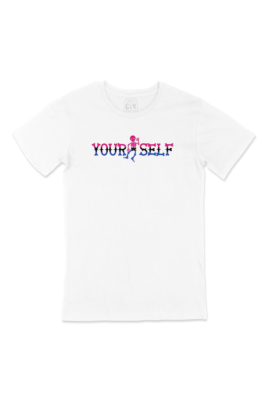 Yourself İskeletli Beyaz Tişört