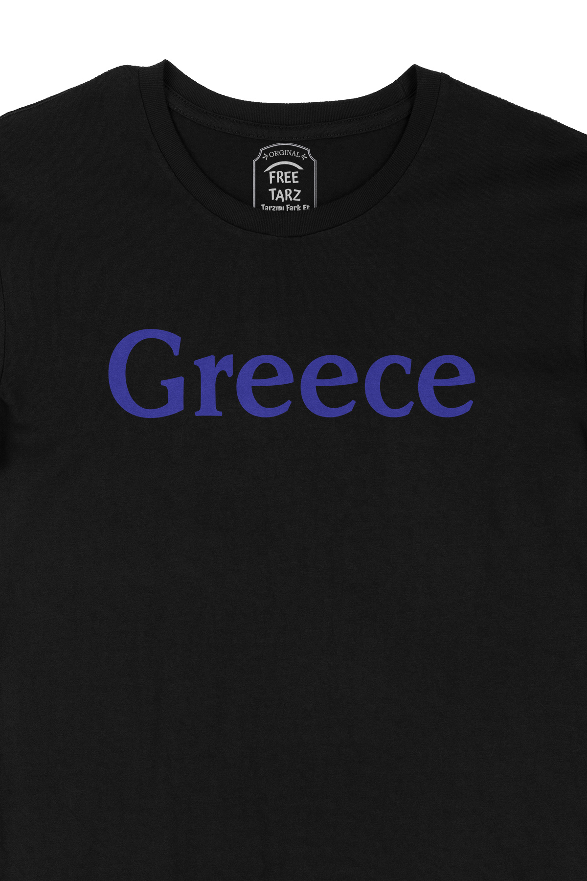 Yunanistan Greece Büyük Baskılı Siyah Tişört Yunanistan Greece Büyük Baskılı Siyah Tişört - Ücretsiz Kargo