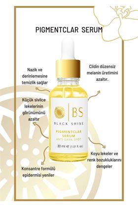 Black Shine BS Leke Gidermeye Yardımcı Cilt Tonu Eşitleyici Cilt Bakım Serumu 30 Ml Arbutin %2 + C Vitamini %5 KRM0029