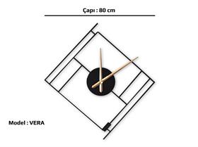 Krasiva Vera Siyah Duvar Saati (Özel Tasarım) CTS001