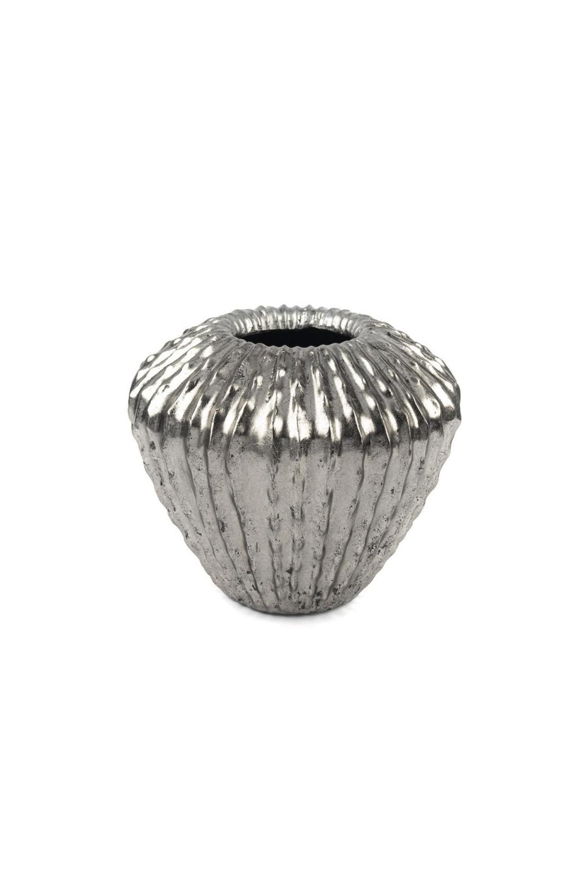 Gümüş Kaktüs Saksı 32*28 cm