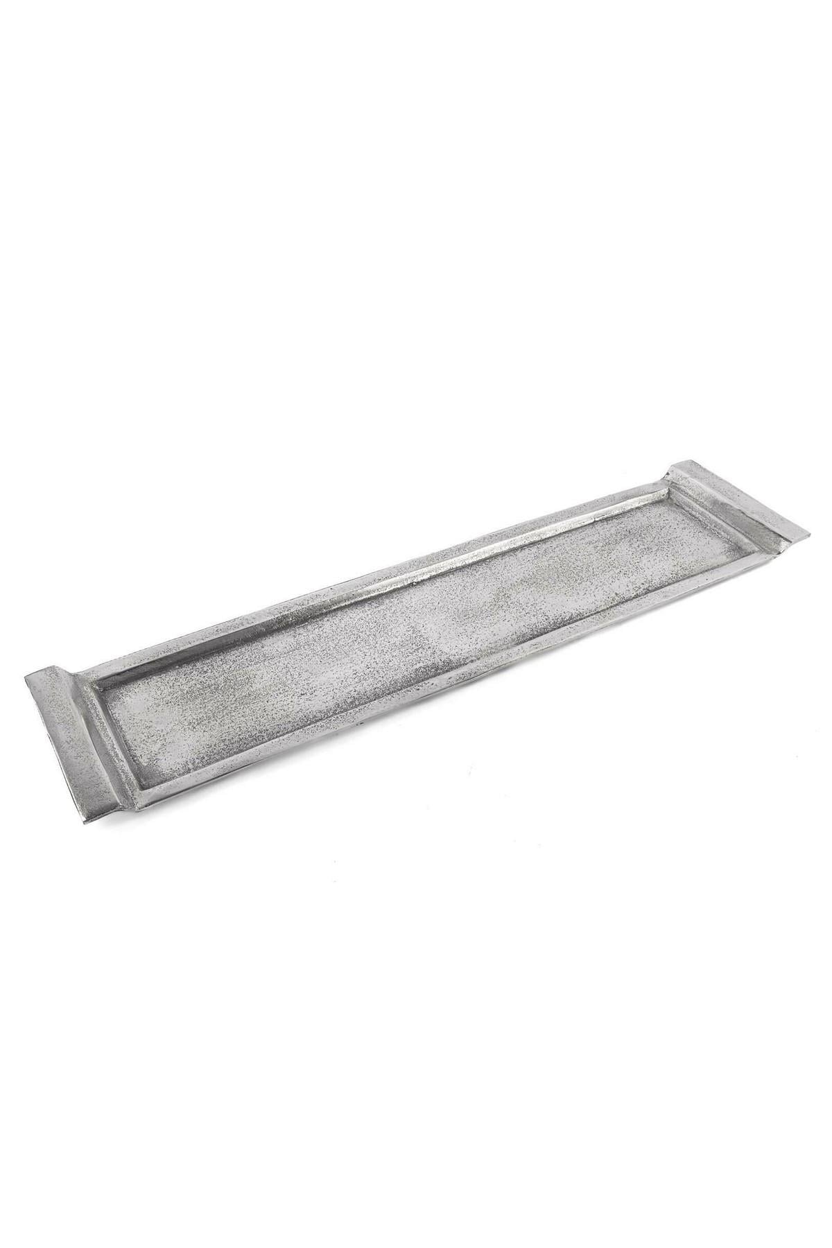 Gümüş Metal Baton Tepsi 81*19*4 cm