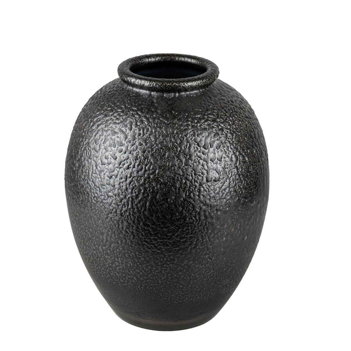 Metallic Black Vazo Küçük Boy 26*31  cm