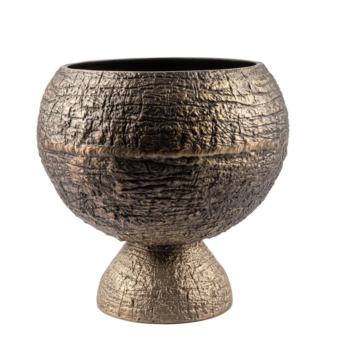 Antik Bronz Dekoratif Saksı 36*36 cm