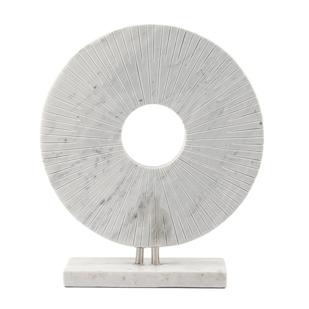 Beyaz Gold Mermer Dekor Obje 41*10*50 cm