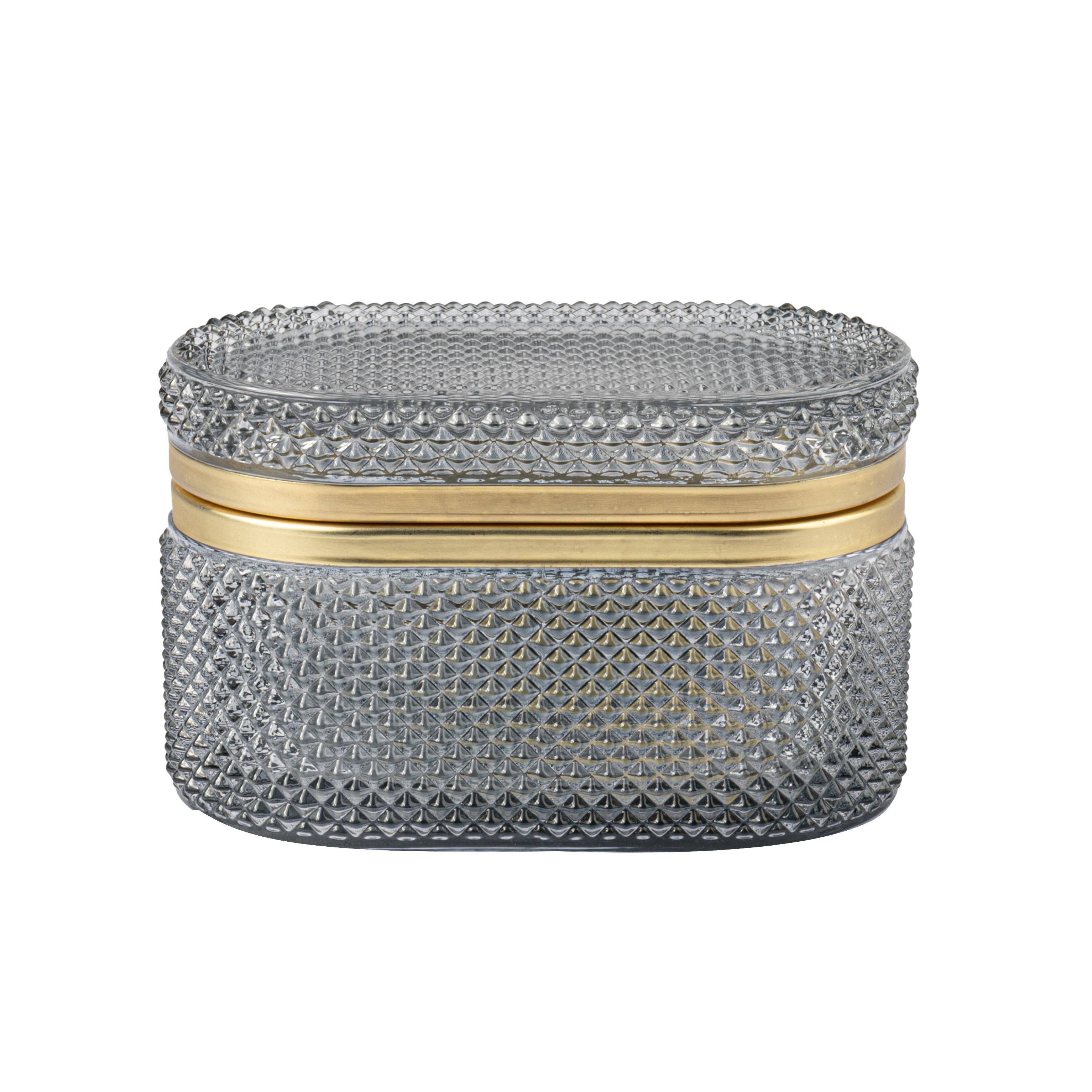 Cam Renkli Oval Kutu