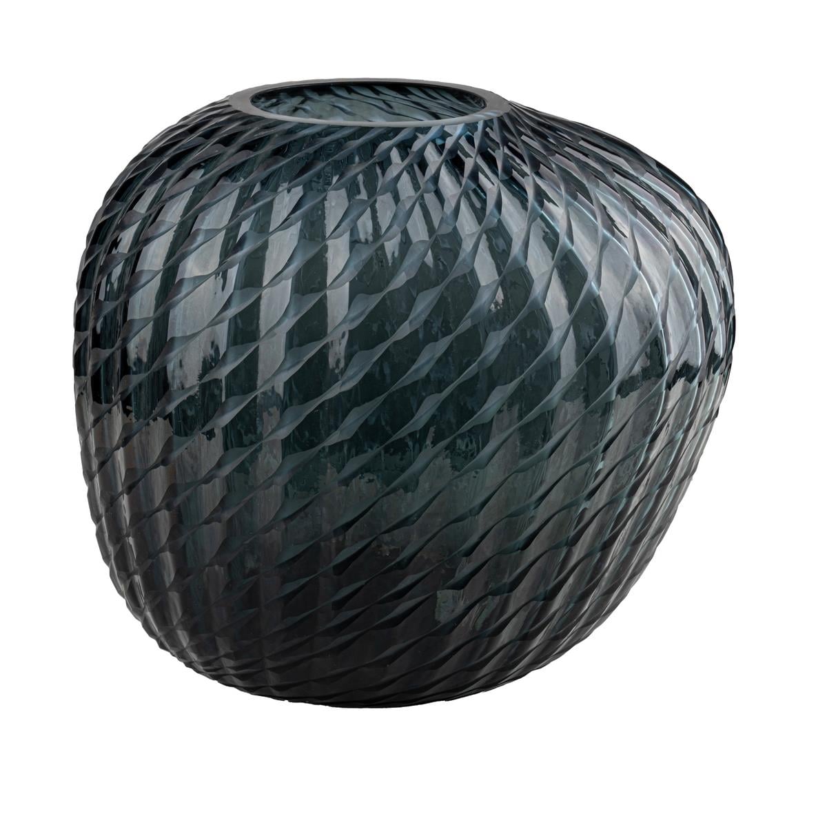 Gri Mavi Vazo 30*27*27 cm