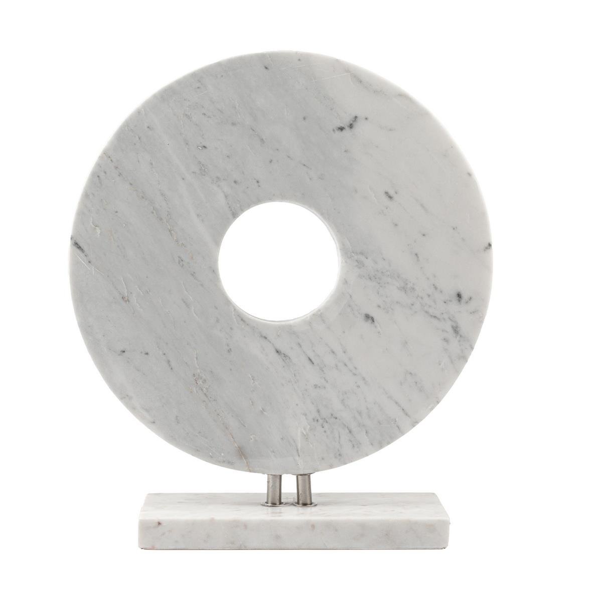 Gümüş Beyaz Mermer Dekor Obje