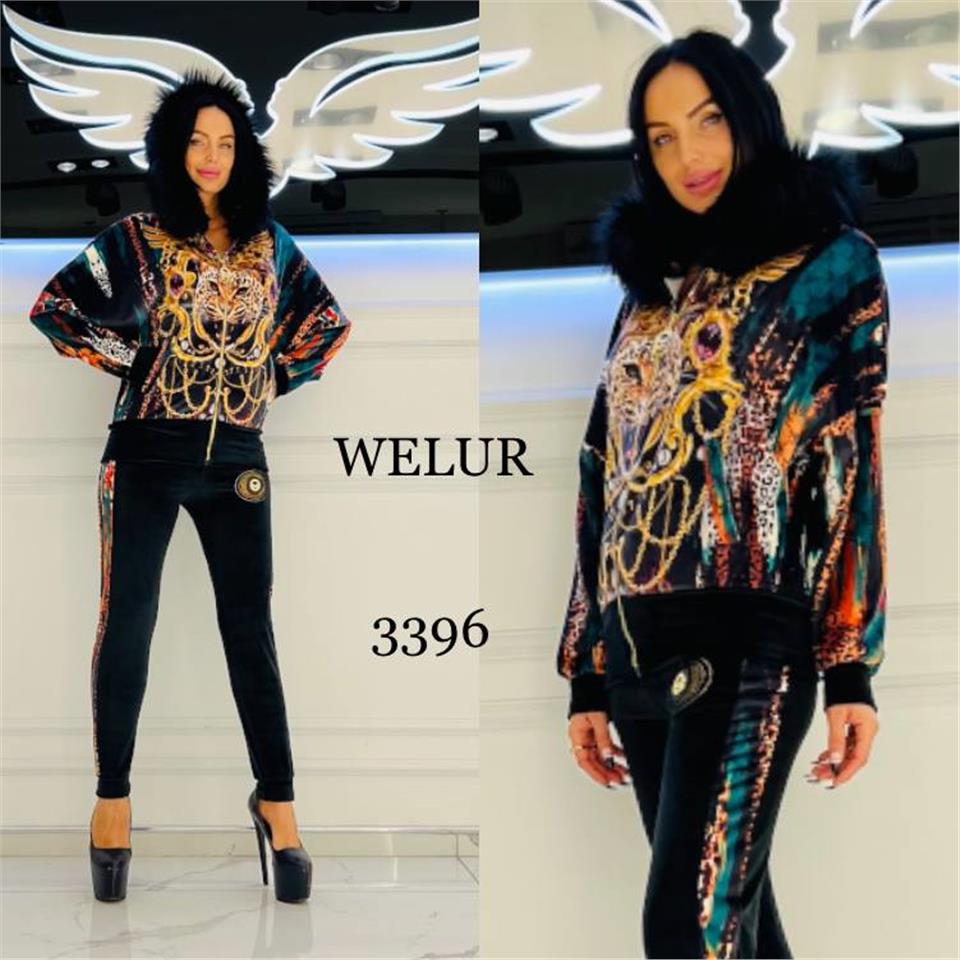 Karışık Desen Leopar Takım - YEŞİL