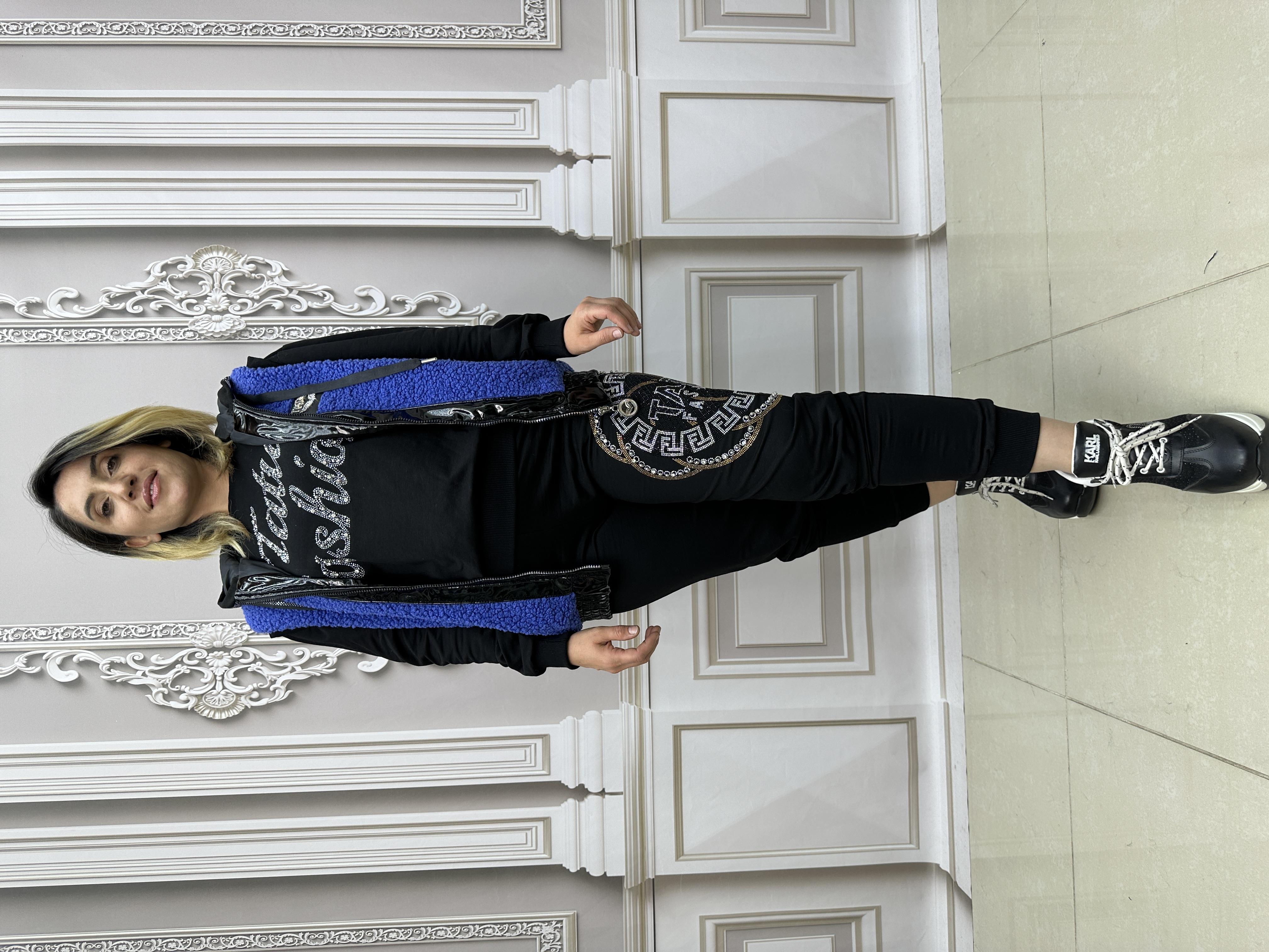 Tatu Yelekli Crystal Taşlı Üçlü Takım - SAKS