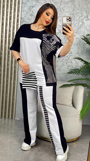 Büyük Cepli Palazzo Takım - SİYAH