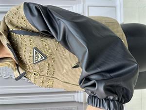 Derili Full Crystal Taşlı Trenç - BEJ