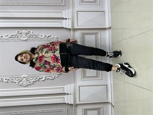 Güllü Kürklü Crystal Taşlı Kadife Eşofman Takımı - BEJ