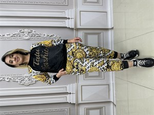 Kadife Omuz Taş Detaylı Crystal Taşlı İkili Takım - BEYAZ